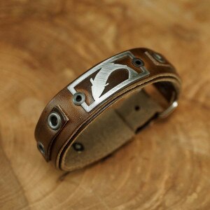 Sight Line Provisions Trout Bracelet in Horween Brown